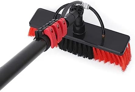 Glass Cleaning Brush Home Water Fed Telescopic Pole Kit Solar Panel Brush Rotating for Photovoltaic PanelTelescopic Window Cleaner Kit 3.6-10.8M Extendable Water Fed Pole Ideal for Solar Pa