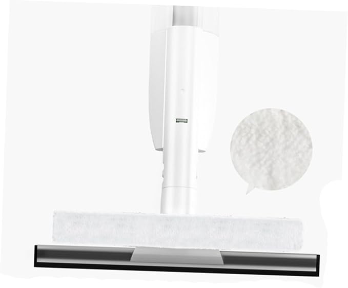 FRCOLOR Double-Sided Window Cleaning Brush with Long Handle and Water Spray for Efficient High-Rise Building Maintenance Microfiber Scrubbing Tool