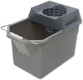 Pail &amp Mop Strain Combo 15 Qt 17X10.5X12 Steel