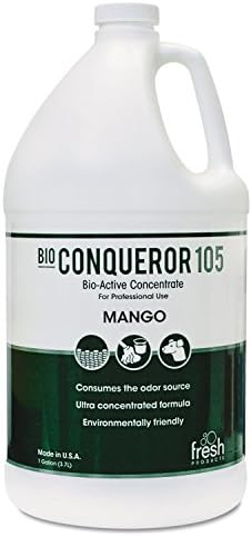 Fresh Products Bio Conqueror 105 Enzymatic Odor Counteractant Concentrate Mango 1 Gal Bottle 4/Carton