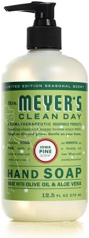 Mrs. MEYER'S Clean Day Iowa Pine Scent Variety Pack Hand Soap 12.5 OZ Dish Soap 16 OZ Multi-Surface Cleaner 16 OZ Room Freshener 8 OZ Liquid Hand Soap Refill 33 OZ 1 CT