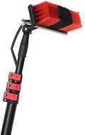 Glass Cleaning Brush Home Water Fed Telescopic Pole Kit Solar Panel Brush Rotating for Photovoltaic Panel3.6-10.8m Telescopic Water Fed Window Cleaning PoleHose Fed Extended Brush Tool Kit