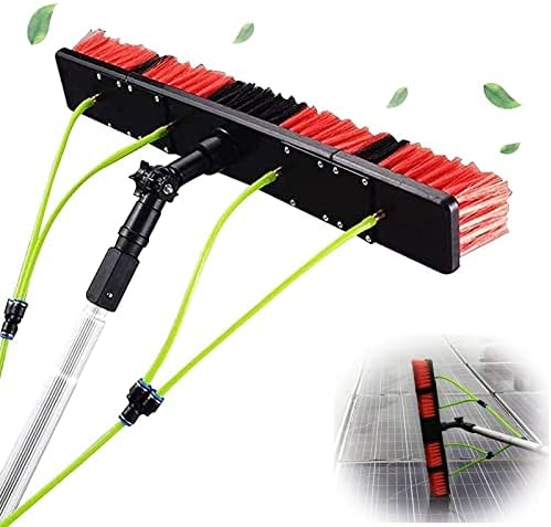 Telescopic Pole Kit Cleaning Brush5-12m Window Cleaning Pole Water/Hose Fed Pole Telescopic Window Cleaner for Cleaning photovoltaic and Solar Panels and Other Cleaning Activities（5m/16f