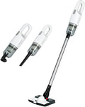 Cordless Stick Vacuum Cleaner and Mop All in One 18000Pa Suction Cordless Wet Dry Vacuum Cleaner with Water Tank Household Upright Vacuum Cleaner and Mop Combo for Hard Floor Pet Hairs (White)