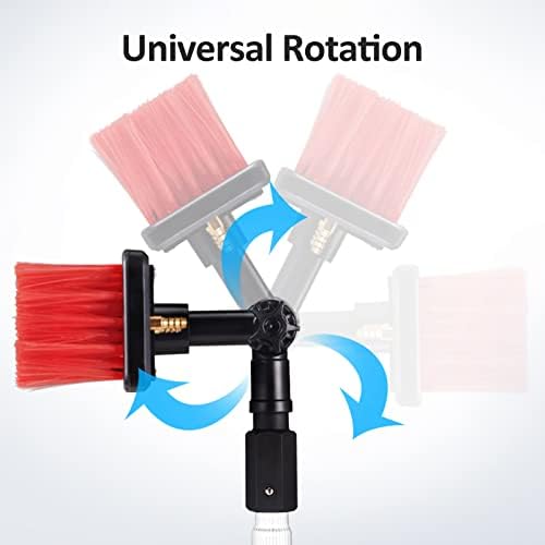 Window Cleaning KitLightweight Aluminum Alloy Water Fed PoleSolar Panel Cleaning Brush and PoleTelescopic Water Brush for CarsGlass Curtain WallsSolar PanelsWindows