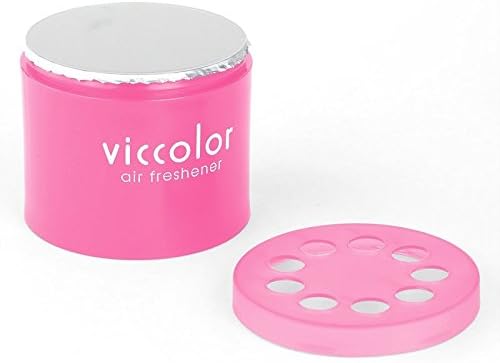 4x Round Can Style 2.5 Diameter 2.128 Height White Musk Scent VicColor Air Freshener Odor Smell Eliminator Deodorize For Interior Indoor Car Vehicle Bathroom Restroom Home Office Universal