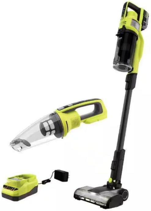 PBLSV716K-PCL704B Fits for Ryobi 18V Cordless Pet Stick Vacuum Cleaner Kit w/Battery Charger &amp Cordless Performance Hand Vacuum