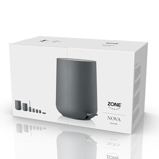 Zone Denmark Modern Elegance Nova Bathroom Bin Cosmetic Bin and Waste Bin - Sleek Design for Stylish Bathrooms and Efficient Waste Management