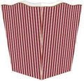 Red Stripe Wastepaper Basket