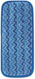 RCPQ820BLU - Microfiber Damp Mop 27.9 cm (11) Blue - HYGENï¾ Microfiber Wall/Stair Damp Mop Rubbermaidï¾ - Case of 6