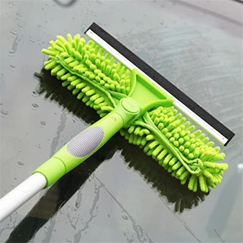 Useful Long Pole Window Squeegee Rotary Wipe Cleaner Glass Brush
