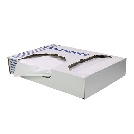 AccuFit 55 Gallon Can Liner by Heritage Bag Co. (100 Pack) 40x53 1.3mil Clear