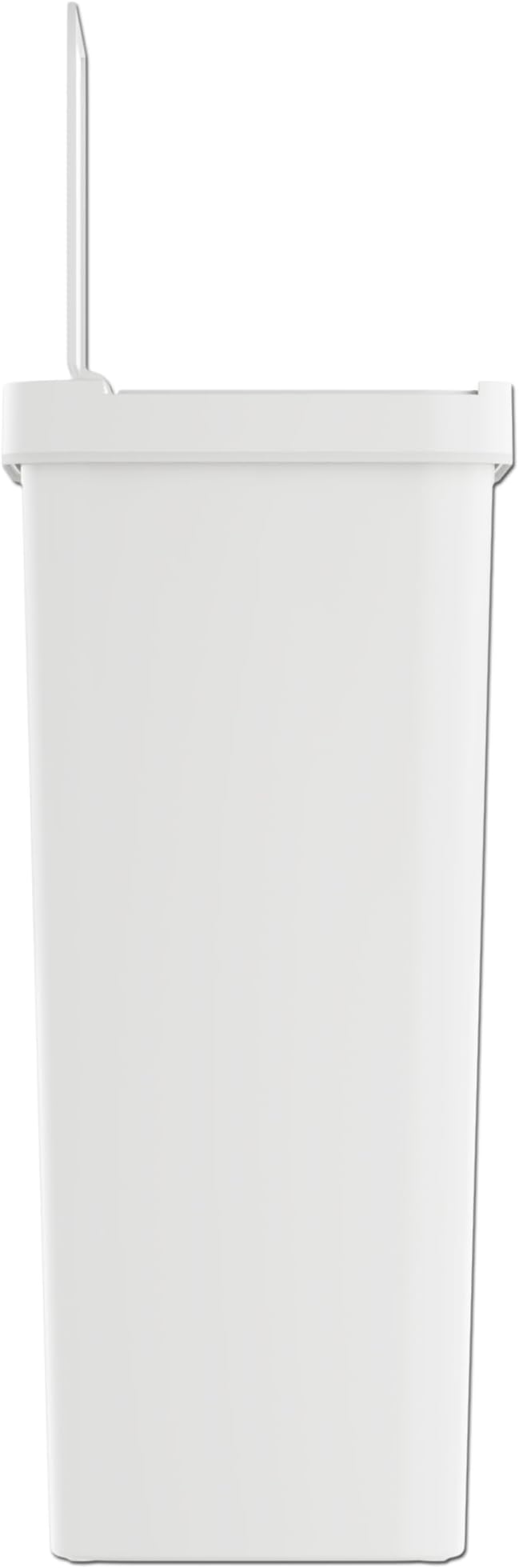 iTouchless Prime 13.2 Gallon Sensor Trash Can Slim and Space-Saving Durable Dent-Proof Construction Automatic Bin White Color Great for Kitchen Home Office Business Garage Plastic