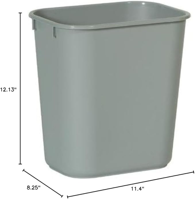 3.5-Gallon Small Soft Wastebasket [Set of 12] Color: Gray