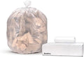 Trash Bags: 33 gal Capacity 33 in x 40 in 12 micron Thick Clear 250 PK Mfr: 396GJ6-A