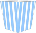 WB8398 - Blue Stripe -Kelley Green Wastepaper Basket