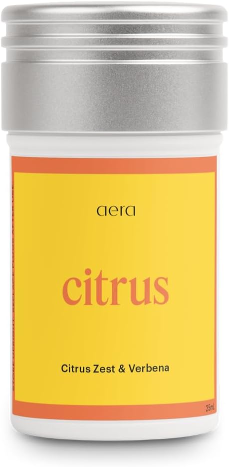 Aera Waterless Plug-in Essential Oil Diffuser for Large Rooms + Citrus Fragrance Capsule – Wi-Fi App &amp Alexa Control – Luxury Home Fragrance Scent Machine Starter Kit (Includes 1 Capsule)