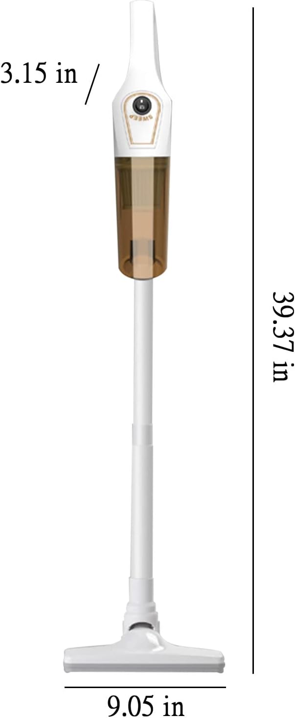 Cordless Stick Vacuum 120W Powerful Suction Handheld Vacuum 3-Speed Cleaner for Carpet and Hardwood Floor DebrisDustsPet Hair