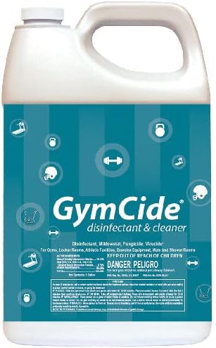 GymCide Disinfectant Cleaner and Deodorizer for Gyms Sports Equipment and Fitness Centers Bundle (1 Concentrated Gallon and 2-32 Ounce Bottles)