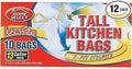 Drawstring Trash Bag - 10 Ct (Pack Of 12)