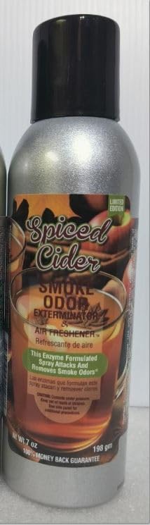 Smoke Odor Exterminator 198 gm/ 7 oz Large Spray Sugared Cranberry Set of Two Cans. Assortment (2) Includes Sugared Cranberry and Spiced Cider.