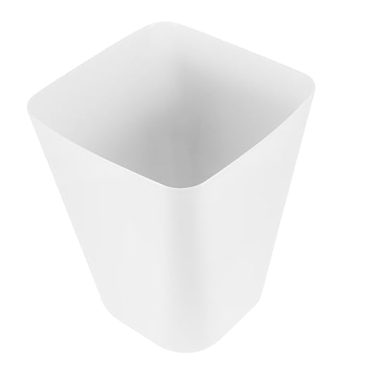 ABOOFAN Square Trash Can Home Office Bedroom Kitchen Easy Clean Plastic Waste Basket