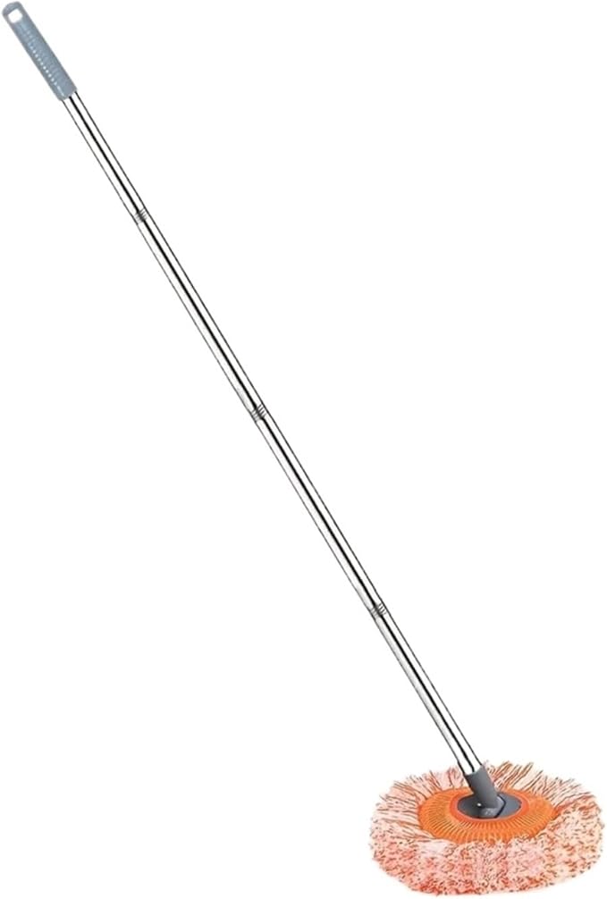 1 Set of Retractable Wet and Dry Ceiling Mop with 4 Heads Dust  Floor Wall Tile Glass Window Car Cleaning