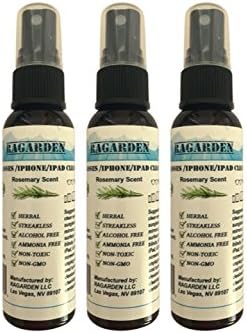 RAGARDEN Eyeglasses/iPhone/iPad Cleaner. Rosemary Floral water. Bulk quantity (3) of 2oz Bottles.