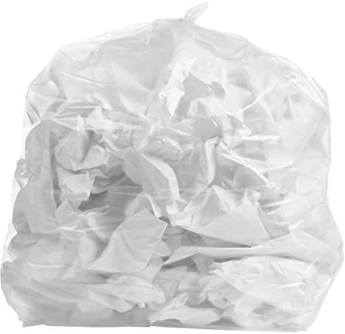 PlasticMill Heavy Duty Trash Bags - Clear Garbage Bags - Plastic Trash Bags - Tall Trash Bags Trash Can Liners - 20-30 Gallon Large Kitchen Trash Bags 2 Mil 30x36 (100-Count)