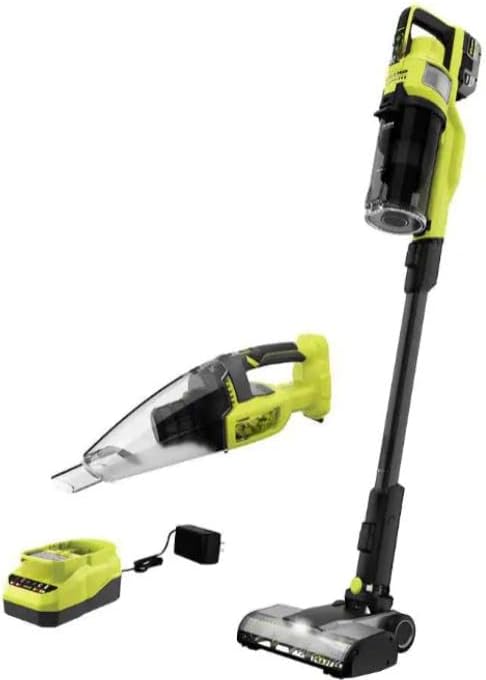 PBLSV716K-PCL705B Fits For RYOBI HP 18V Cordless Pet Stick Vacuum Cleaner Kit w/Battery Charger &amp Cordless Multi-Surface Handheld Vacuum
