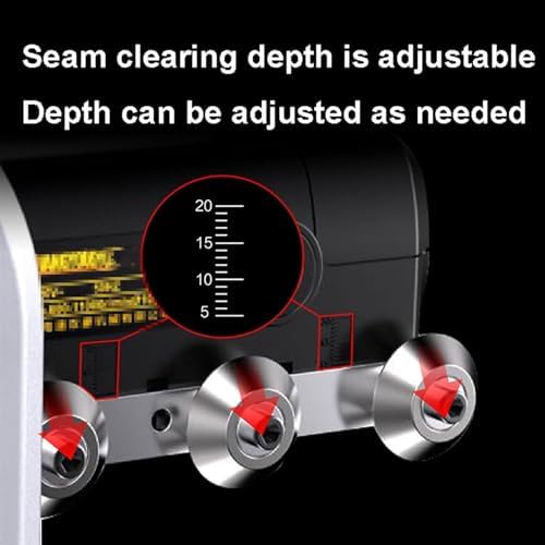 960W Electric Tile Joint Cleaner Self-Vacuuming Adjustable Depth 100mm Blade for Home Renovation Office Remodeling Efficient Seam Clearing Tool