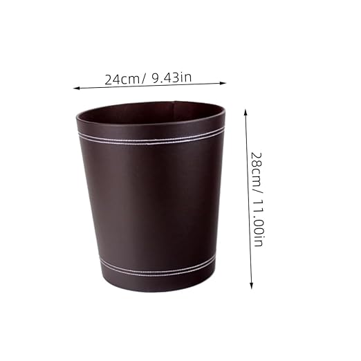 ABOOFAN 1Pc Round Waste Basket Trash Can for Office Living Room Stylish Garbage Recycling Container Practical Waste Storage
