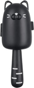 Cat Shape Hair Remover Roller Tearable Adhesive Paper Removal Roller Pets Home Sticky Hair Cleaning Brush ﻿(Black)