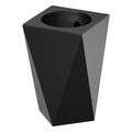 10L/2.6GAL Modern Open top Garbage canBlack Bathroom tarsh canSmall Wastebasket for BathroomBedroomOfficeLiving RoomHotel (Black)