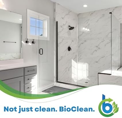 BioClean Hard Water Stain Remover 40 oz | Extra Strength Bathroom &amp Kitchen Cleaner Eco-Friendly &amp Non-Toxic Removes Stubborn Stains Soap Scum &amp Grime