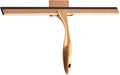 OPERNEE Shower Squeegee with Self Adhesive Hook 14 Inches Stainless Steel Squeegee Cleaner All-Purpose Window Scraper for Bathroom Doors Mirror Windows and Car Glass Rose Gold