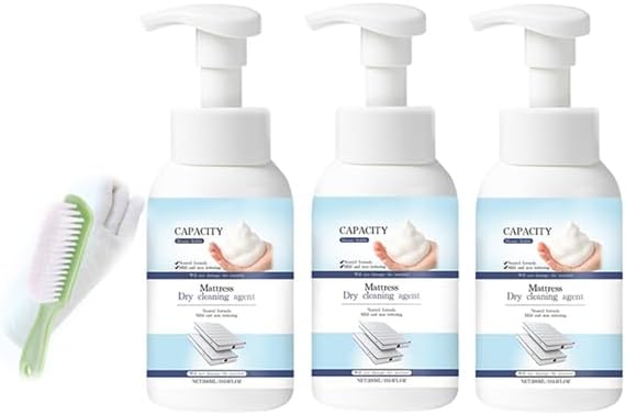 Mattress Cleaner SprayMattress Cleaner And Stain Remover Limpiador De Colchones De Cama For UpholsteryCar InteriorCouchCarpetSofacushionTablecloth (3pcs)