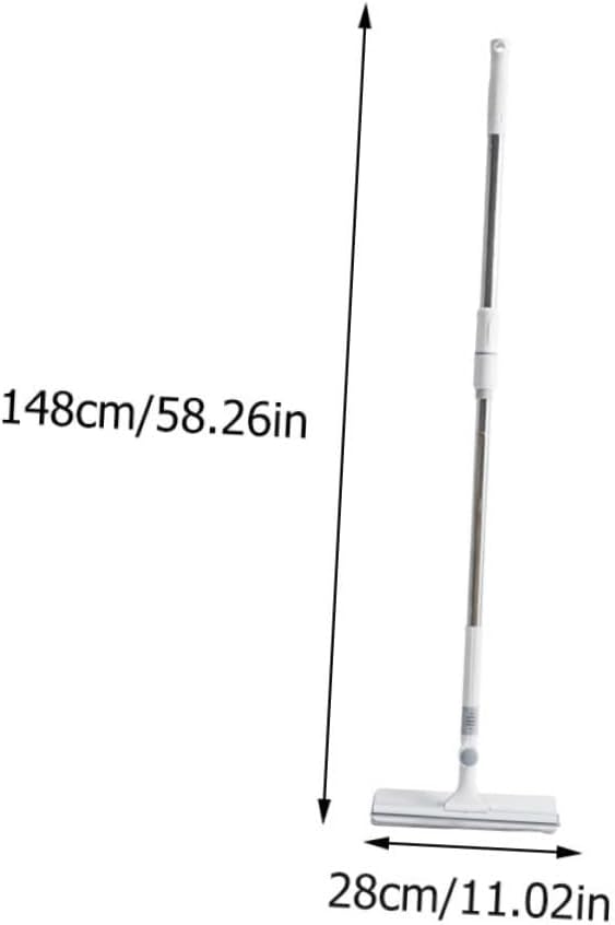 CHILDWEET 1Pc Multifunctional Window Cleaning Wiper Mop with Ergonomic Handle Durable Non Head for Bathroom Glass and Floor Design