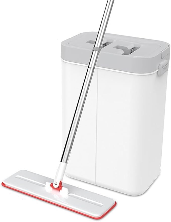 Dry and Wet Dual-Purpose Flat Mop No Hand Washing