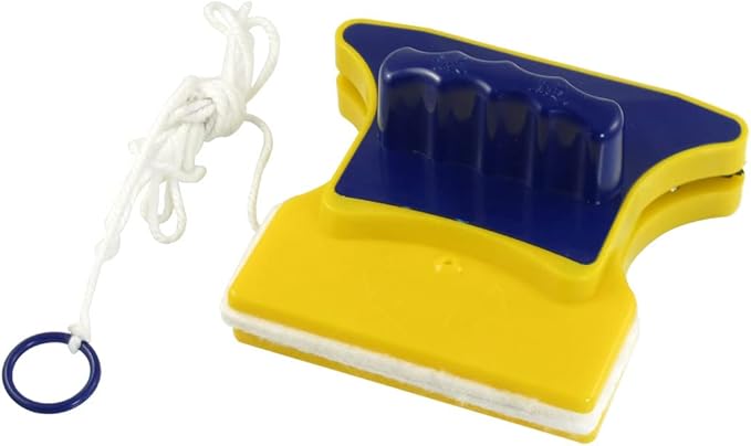 Double Side Faced Window Glass Wiper Cleaner Yellow Blue (id: d35 35d a12 44d 3f8