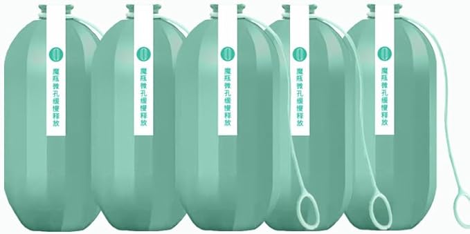 DDOXOO Automatic Toilet Cleaning Magic Box - Powerful Decontamination &amp Air Purification. Large Capacity for 3 Months. Excellent Dissolution No Wall Hanging. Unique External Hanging Rope Design.