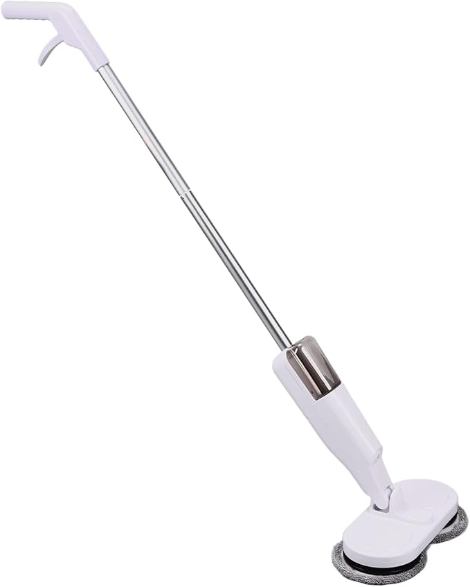 Electric Mop Cordless Wet Dry Use 2000mAh Battery USB Charging Lightweight - High Speed Rotation Efficient Cleaning Ideal for Home and Office