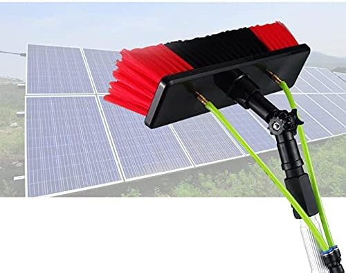 Window Cleaning Pole Telescopic Window Cleaning Brush Extendable Cleaner for Greenhouse Roof Solar and Photovoltaic Panel Cleaning - 9M 9M (12M)