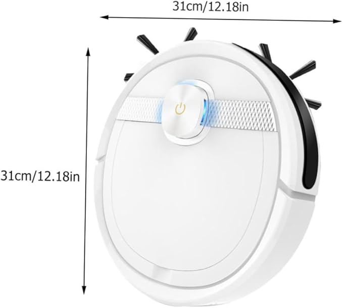 Zerodeko Intelligent Dust Cleaner 3-in-1 Floor Sweeping and Mopping Machine Rechargeable White Mop for Household Use Smart Sweeping Device Easy Cleaning Features