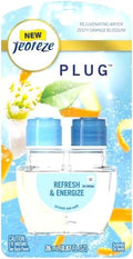 Feb-reze Plug In Air Freshener Odor-Fighting Scented Oil Refill Refresh &amp Energize 1 Refill