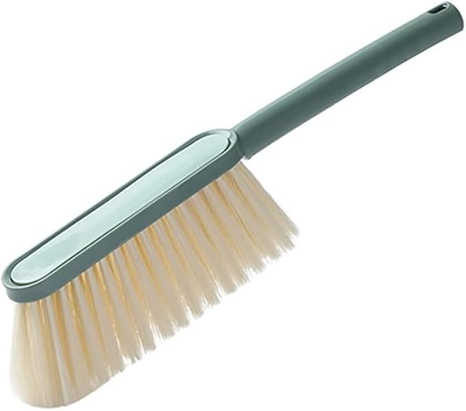 Whisk Broom Hand Held2pcs Bed Brush Soft Cleaning Brush Hand Broom Reusable Cleaning Tools Counter Duster Dusting Brush for Home Cleaning Long Handle dust Catcher(Green)