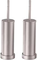 Toilet Brush and Holder Set: 304 Stainless Steel (Nickel 2 Pack)