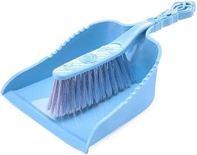 Dust Brushes Soft Cleaning Brush Hand Broom Dust Pan and Brush Set Hotel Family Clothes Dust Hair Sofa Bed Sheets Bedspread Carpet Cleaning Cleaning Brush(Blue)