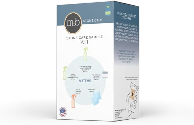 MB-11 Marble Etch Remover - Repairs Water Rings Marks from Lemon Juice Acidic Cleaners Chemical Burn - SAMPLE KIT