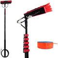 Telescopic Pole Kit Cleaning Brush3.6-11M Water Fed Window Cleaning Pole Telescopic Water Fed Window Cleaning Pole Water Fed Telescopic Cleaner Brush Cleaning Photovoltaic and Solar Panels